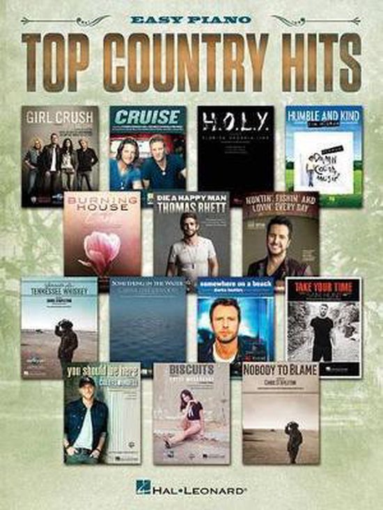 Top Country Hits 9781495073342 Boeken