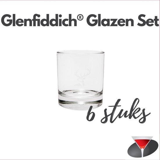 Glenfiddich Whisky Whiskey Glazen Set | 6 stuks | bol.com