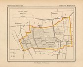 Historische kaart, plattegrond van gemeente Muntendam in Groningen uit 1867 door Kuyper van Kaartcadeau.com