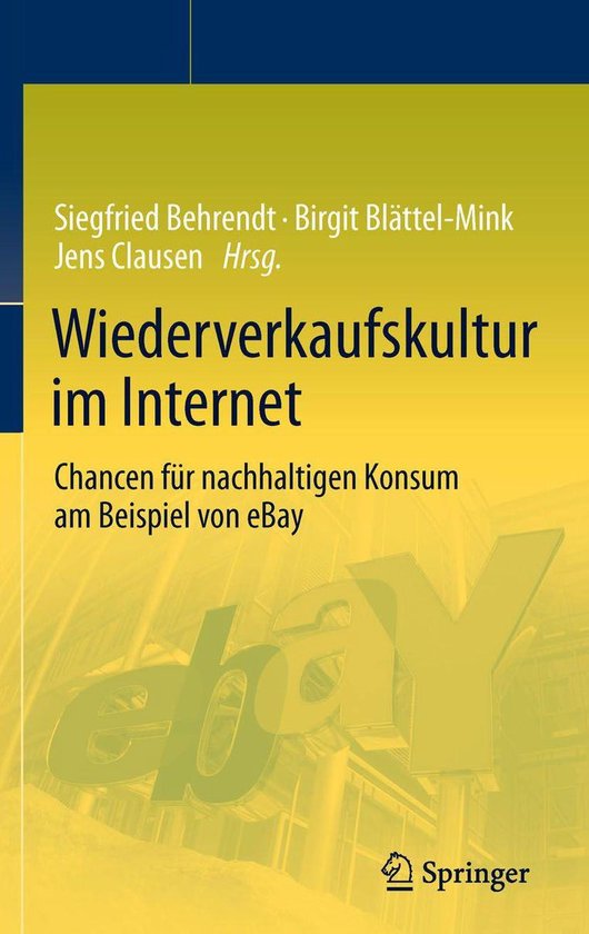 Zukunft und Forschung - Wiederverkaufskultur im Internet - cover