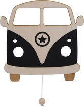 Houten muziekdoosje baby Retro Bus zwart - Mozarts lullaby - Roozje