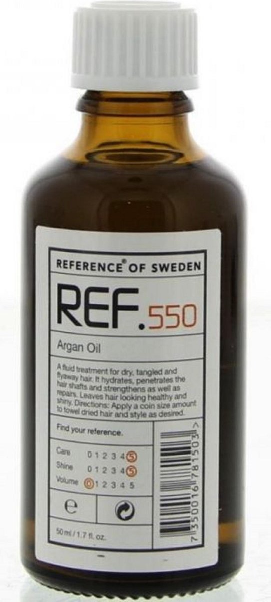 Referentie van Zweden REF 550 Argan Oil 50ml