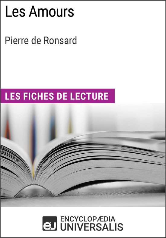 Titelpagina van Les Amours de Pierre de Ronsard, met een open boek