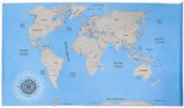 Kras Wereldkaart - Scratch Map - 88x52 cm | Wereld Kraskaart