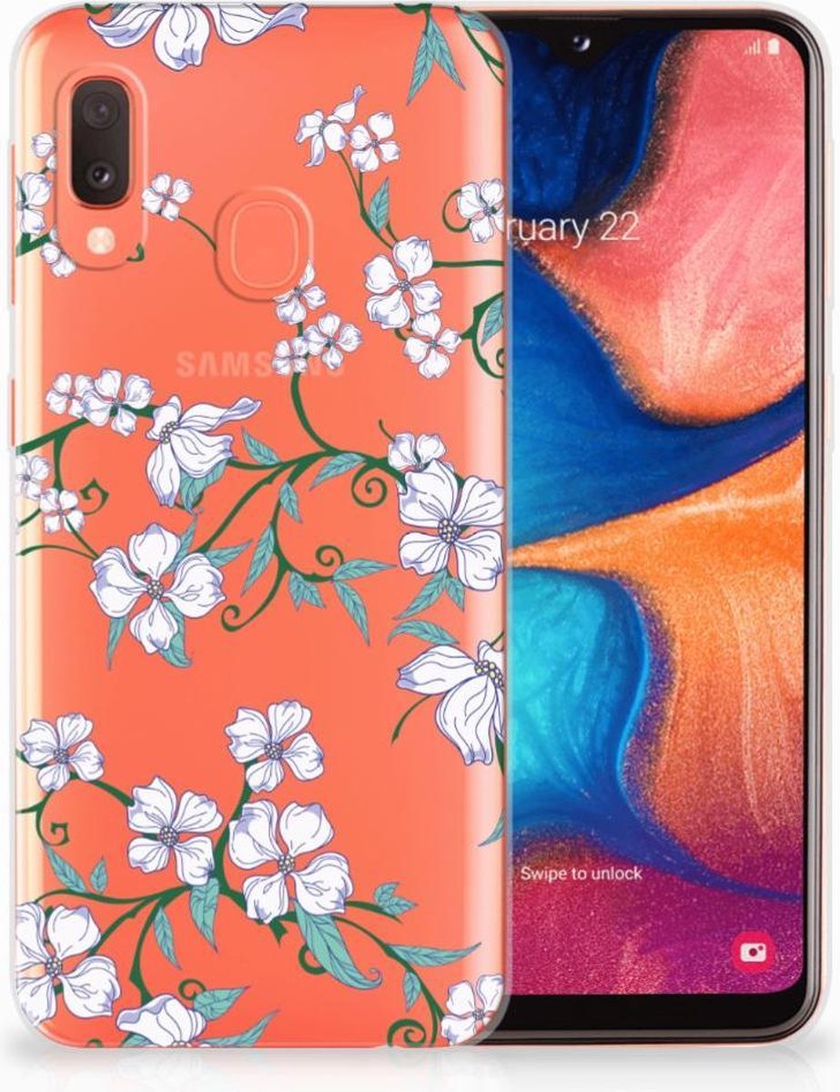 Samsung Galaxy A20e Uniek TPU Case Blossom White