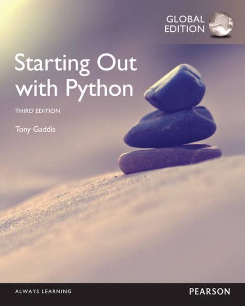 bol.com | Starting Out with Python, Global Edition | 9781292065502 ...