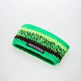 Poederbaas Headband - Bruin / Felgroen / Lime Groen HB14618