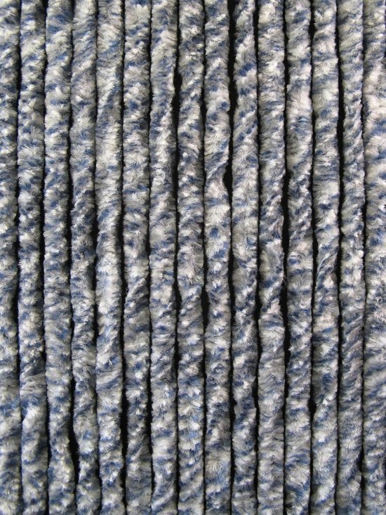 Cortenda kattenstaart vliegengordijn – 90 x 220 cm – blauw/grijs/wit