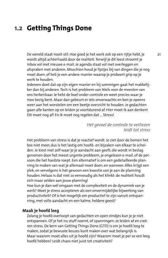 Een pagina uit een boek met tekst over teamdynamiek en productiviteit.