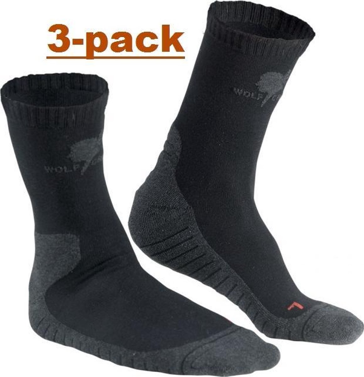 Wolf Camper Moccasin zomersok 3-pack 43-45