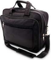 Aktetas/laptoptas 15,6 inch zwart 20 liter - Zakelijke schoudertassen
