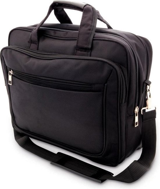 Aktetas/laptoptas 15,6 inch zwart 20 liter Zakelijke schoudertassen | bol.com