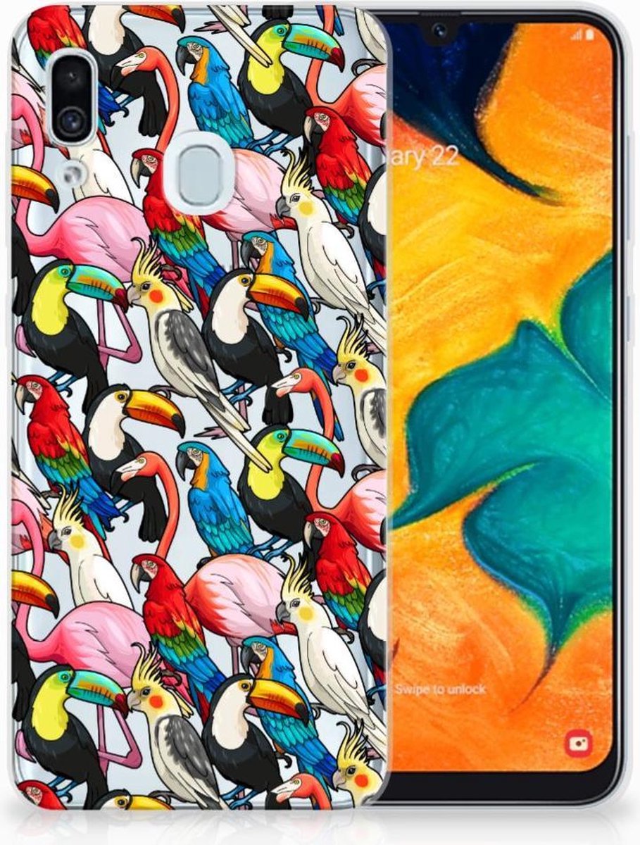 Samsung Galaxy A30 TPU Hoesje Birds