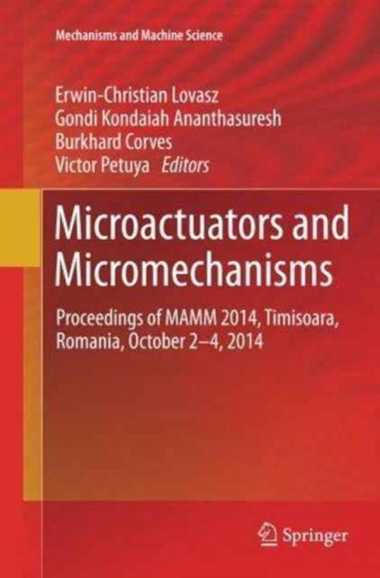 Microactuators and Micromechanisms - cover