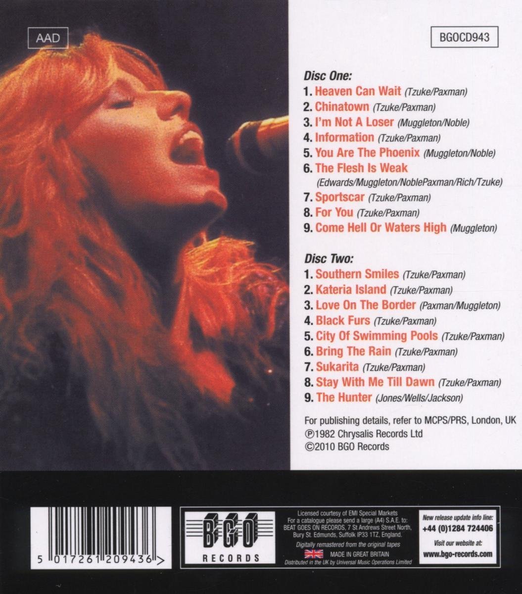 Road Noise The Official Bootleg, Judie Tzuke CD (album) Muziek