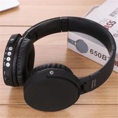 Bluetooth koptelefoon over ear, draadloze koptelefoon en vaste Inklapbaar headsets met een ingebouwde microfoon, Micro SD/TF, FM voor iPhone/Samsung/iPad/Huawei – 650BT Zwart