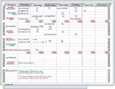 PROFESSIONAL activiteitenplanner 90x120 cm