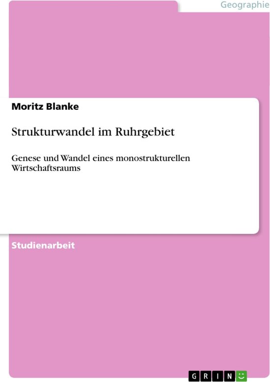 Bol Com Strukturwandel Im Ruhrgebiet Ebook Moritz Blanke Boeken