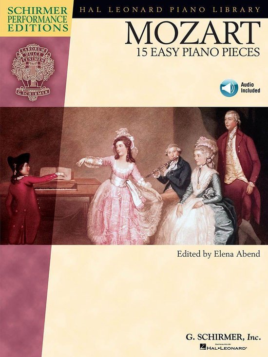 Mozart - 15 Easy Piano Pieces (Songbook) - cover