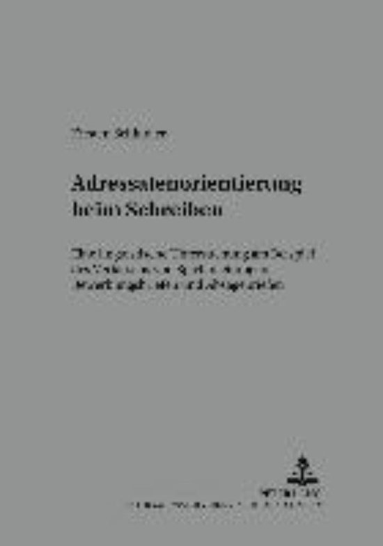 Adressatenorientierung beim Schreiben - cover