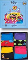 Happy Socks Kids The Beatles Limited Edition - 4-Pack Gift Box - 12-24 maanden, Maat 19/22