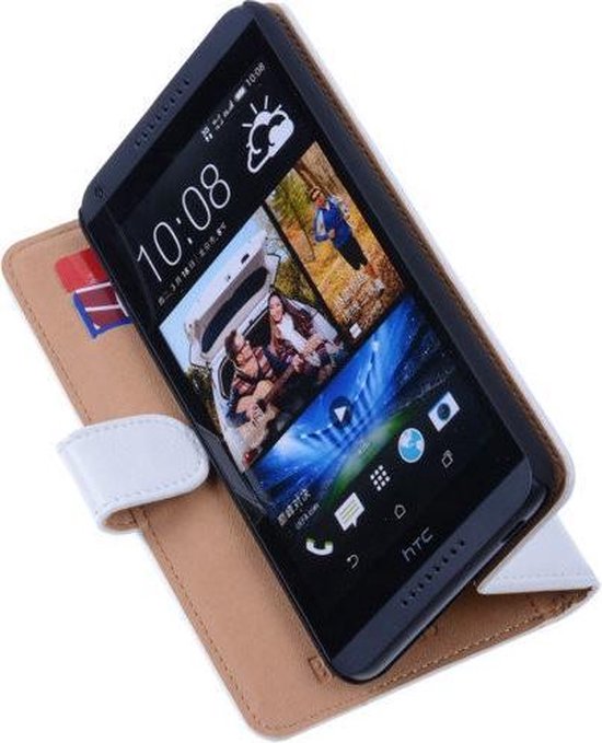 formaat Horzel sieraden PU Leder Wit Hoesje HTC Desire 310 Book/Wallet Case/Cover | bol.com