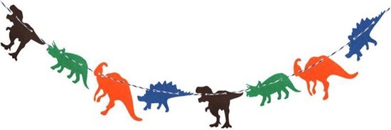 Interessant De neiging hebben oppervlakte Verjaardag Slinger Dinosaurus | Versiering Kinderfeestje | Kinderkamer |  Dieren |... | bol.com