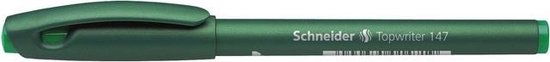 fineliner Schneider Topwriter 147 0,6 mm groen doos met 10 stuks