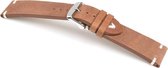 Horlogeband V band Cognac - Leer - 18mm