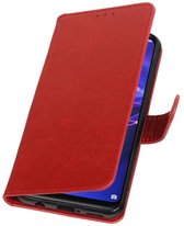 Rood Pull-Up Booktype Hoesje voor Huawei Mate 20 Lite