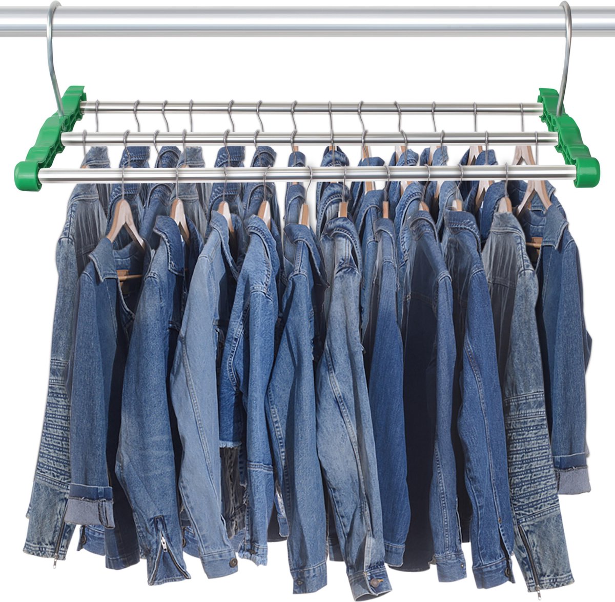 Multihanger zorg voor extra opbergruimte in je kledingkast - kledingrek - kledinghanger - kleerhanger