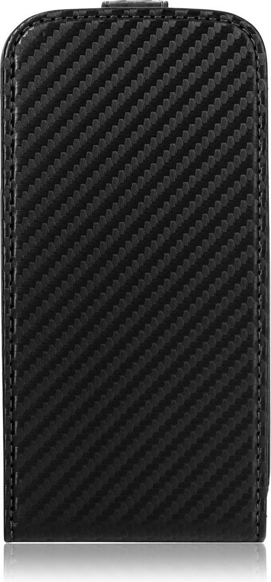 Xqisit Flipcover Carbon voor de Samsung Galaxy S4 - zwart