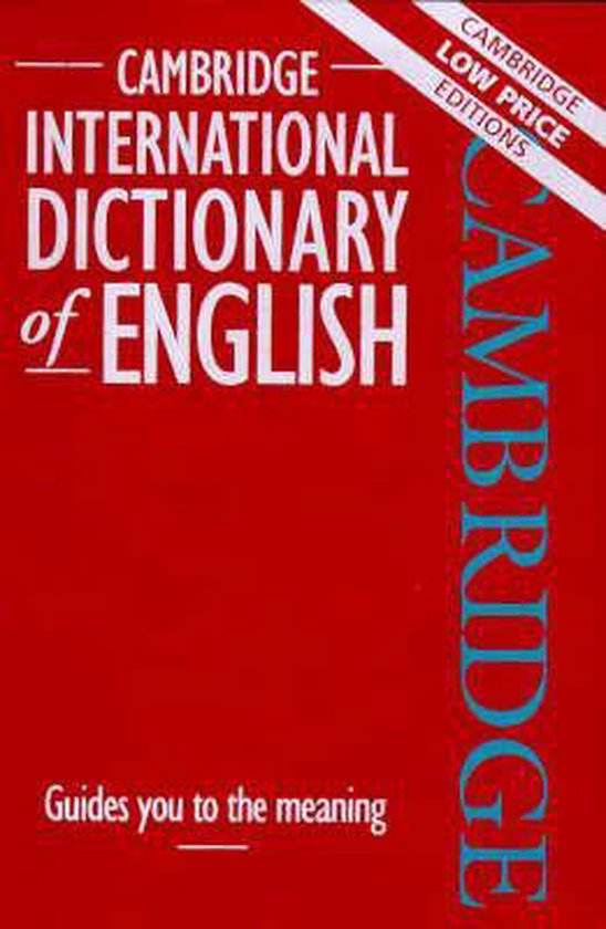 Cambridge International Dictionary 9780521588355 Cambridge