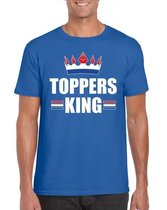 Toppers King verkleedkleding - Blauw heren shirt XL