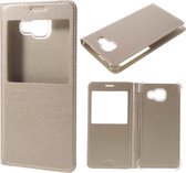 Goud view cover agenda hoesje Samsung Galaxy A5 (2016)