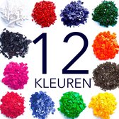 kleurstof kit voor het maken van kaarsen - serie van 12 kleurstofvlokken
