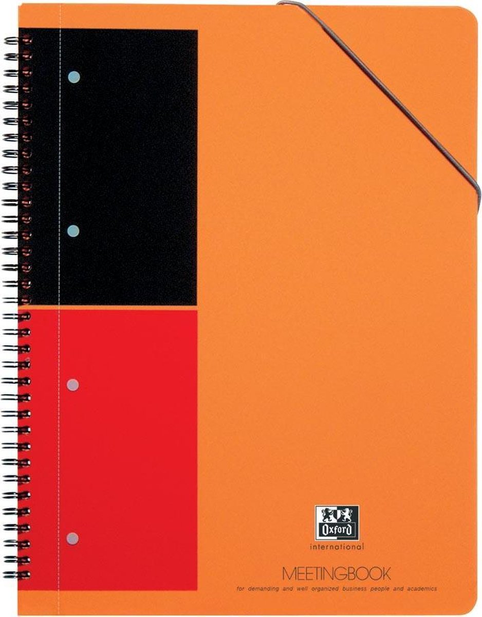 Oxford Orange Pads bloc-notes, ft A4+, ligné, 160 feuilles, perforation 4  trous