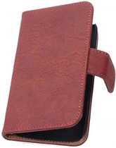 Bark Bookstyle Wallet Case Hoesjes voor Huawei Ascend G510 Rood