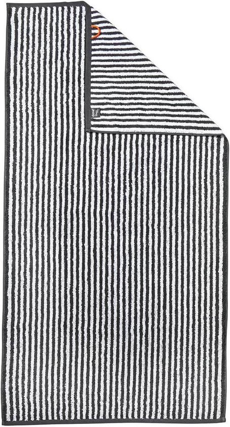 Handdoeken gestreept - Antraciet -  50x100 cm