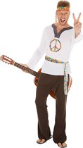dressforfun - herenkostuum hippie Jimmy XL - verkleedkleding kostuum halloween verkleden feestkleding carnavalskleding carnaval feestkledij partykleding - 300955