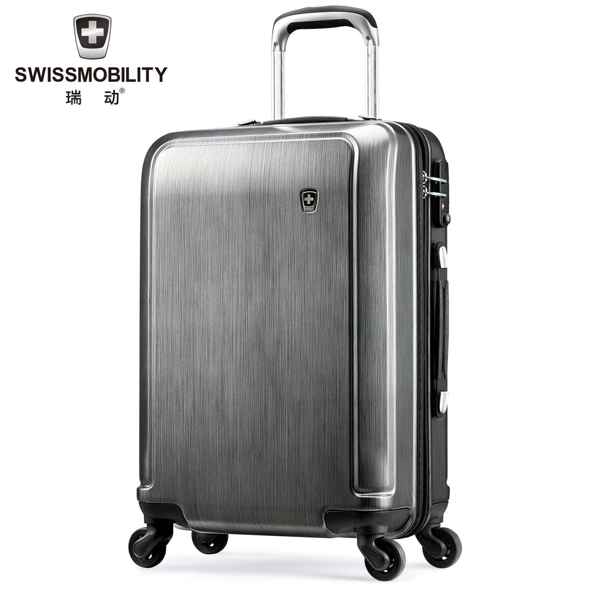 Swiss Mobility handbagagekoffer Luxe koffer 55 cm Grijs