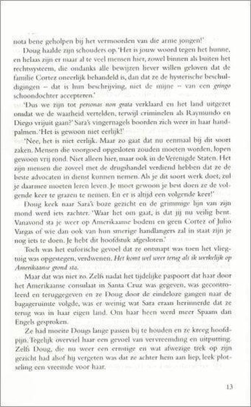 Een pagina met Nederlandse tekst, beginnend met 'nota hebben geholpen bij het vermoorden van drie Arne jongen.' en eindigend met 'van een gringo schoonachter accepteren.'