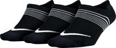 Nike Lightweight No-Show Training  Hardloopsokken - Maat 42 - Vrouwen - zwart Maat L: 42 - 46