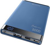 Cellularline FreePower Manta S 5000 powerbank Blauw Lithium-Polymeer (LiPo) 5000 mAh