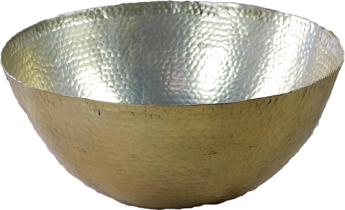 Schaal decoratief aluminium Ø43cm rond brass van PH design