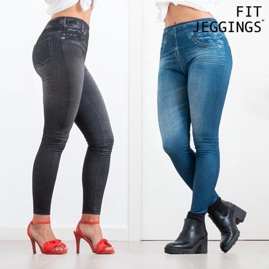 Fitjeggings Jeans-Print Legging | bol.com