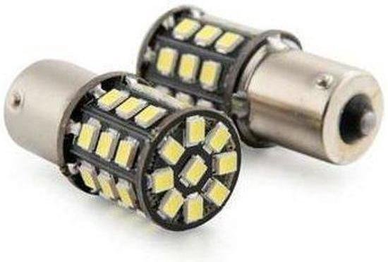 BA15S LED 33-SMD 2835 - 12V LED lamp WIT | bol.com