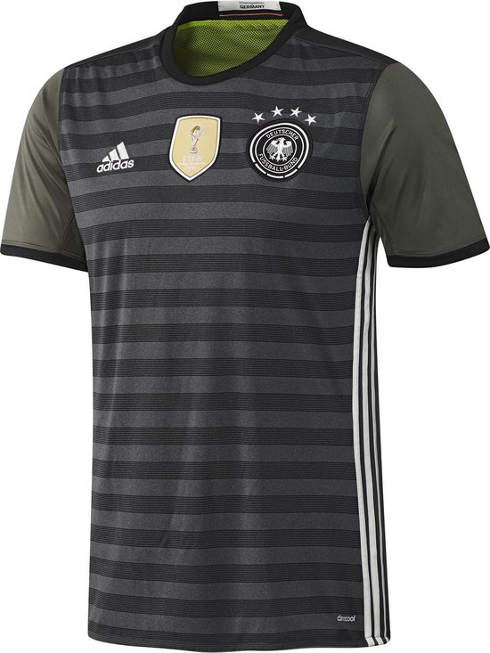 Duitsland Uit Shirt Junior Sportshirt Maat 176 - Unisex - grijs/wit/groen |