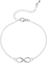 24/7 Jewelry Collection Infinity Armband - Diamantjes - Zilverkleurig