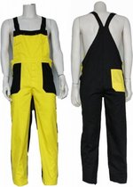 Yoworkwear Tuinbroek polyester/katoen geel-zwart maat 164
